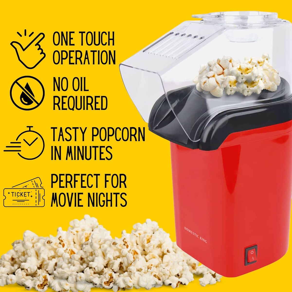 Domestic King Popcorn Maker